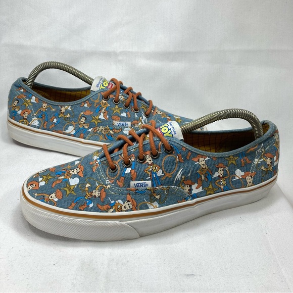 Vans Toy Story Sheriff Woody Andy Skateboard Shoes Mens Sz 11 Disney Pixar Denim